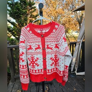 Cozy Christmas Button Up Cardigan